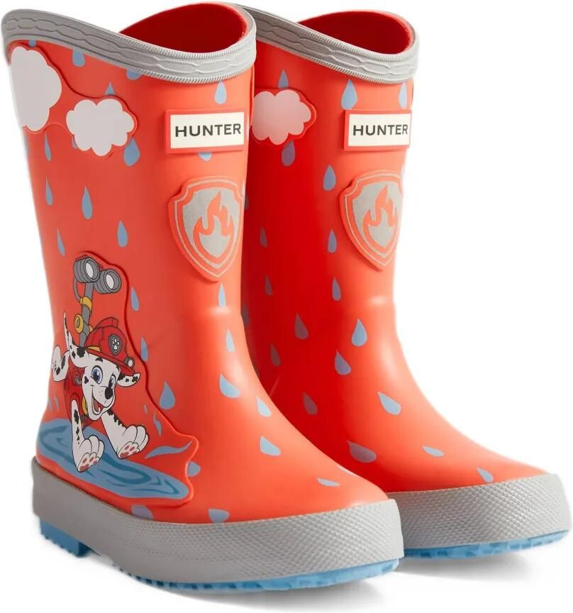 Hunter Kids x Paw Patrol Marshall wellies Rood