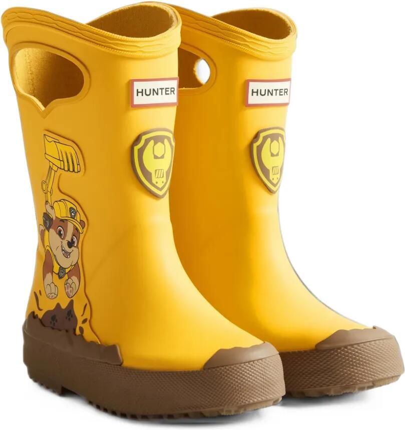 Hunter Kids x Paw Patrol Rubble wellies Geel