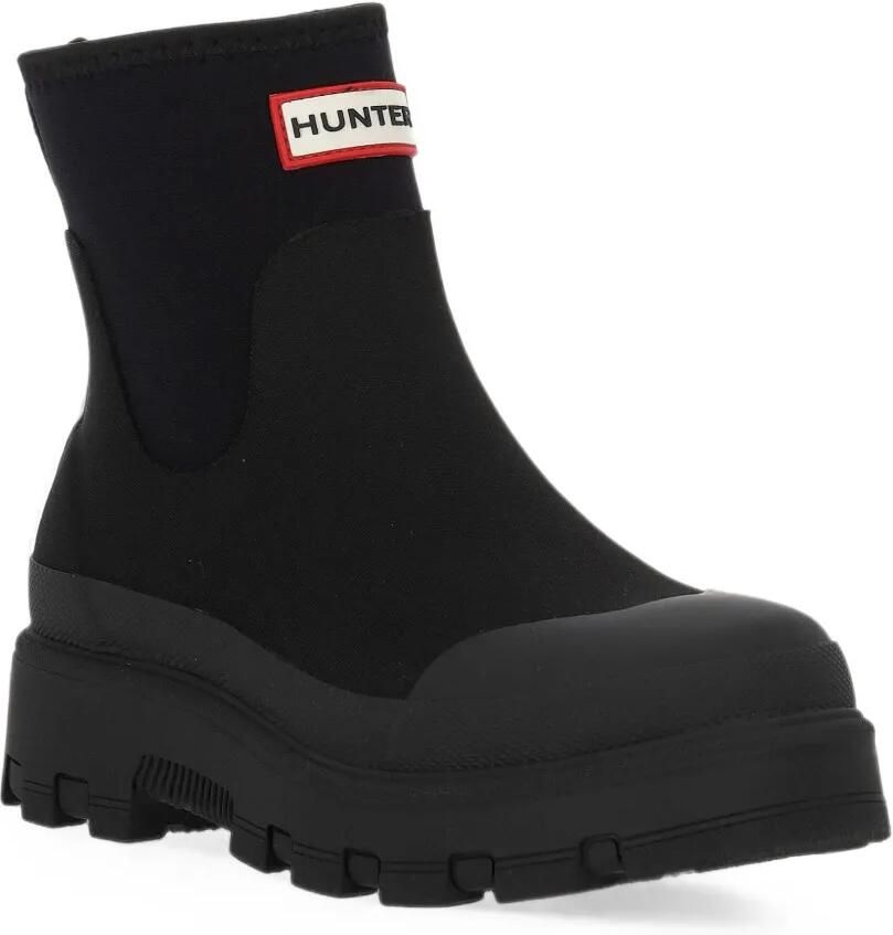 Hunter Laarzen met chunky zool en logopatch Zwart - Foto 2