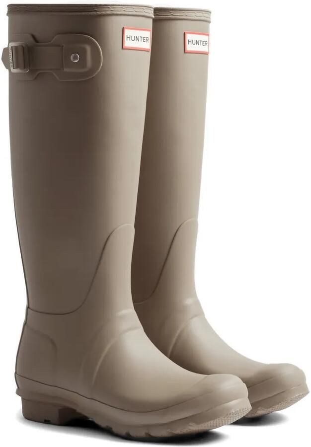 Hunter Original Tall Wellington laarzen met gesp Beige