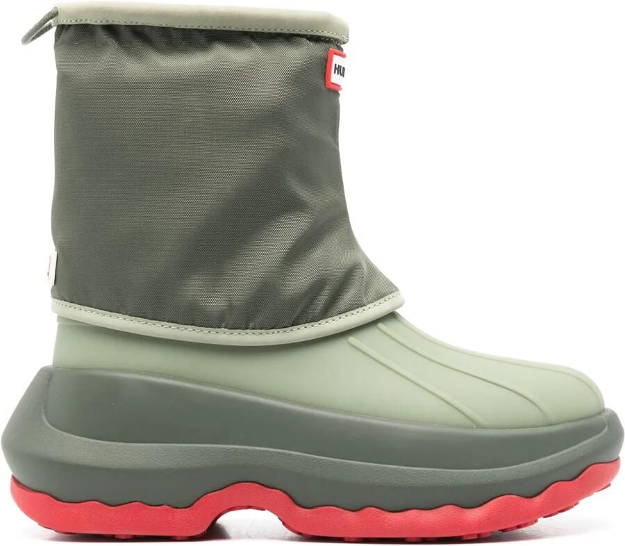 Hunter x Kenzo laarzen met logopatch Groen