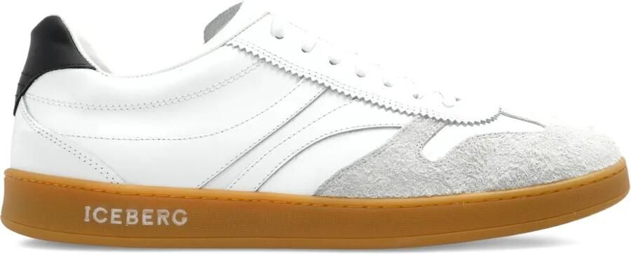 Iceberg Sneakers met suède vlak Wit