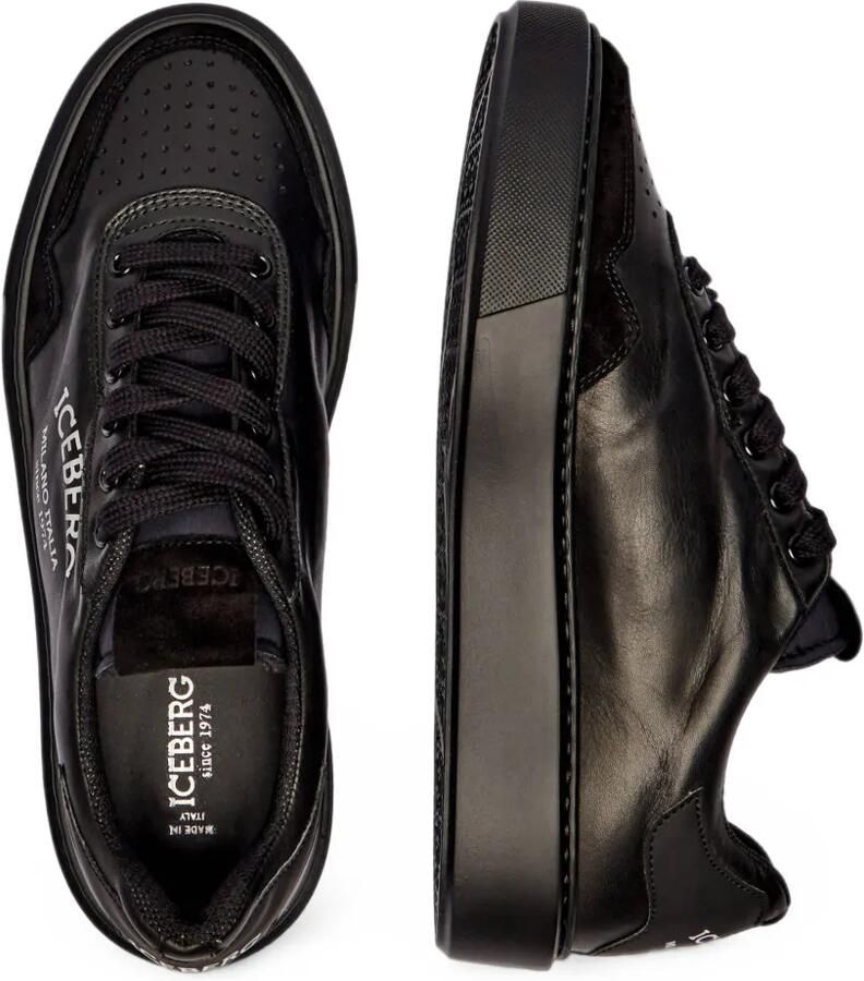 Iceberg Sneakers met vlakken en logoprint Zwart