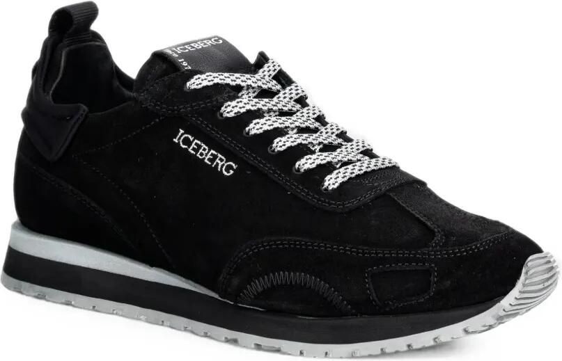Iceberg Ultra sneakers met vlakken en geborduurd logo Zwart