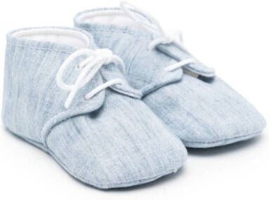 Il Gufo Babyschoentjes met veters Blauw