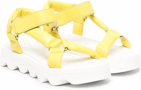 Il Gufo Sandalen met open neus Geel