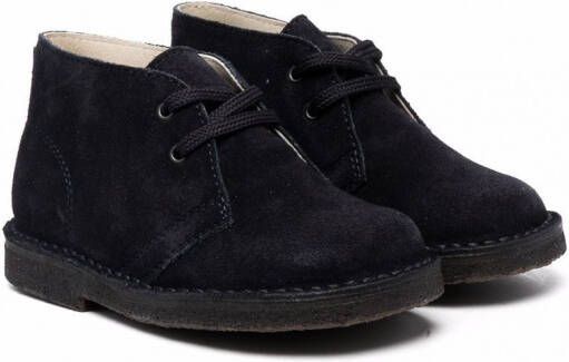 Il Gufo Suède enkellaarzen Blauw