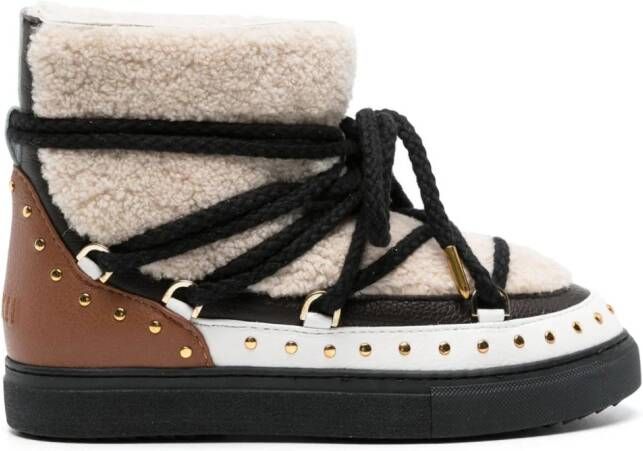 Inuikii Curly Rock sneakers met studs Beige