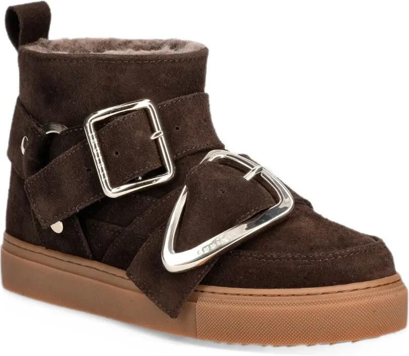 Inuikii Classic Low Buckle suede boots Bruin