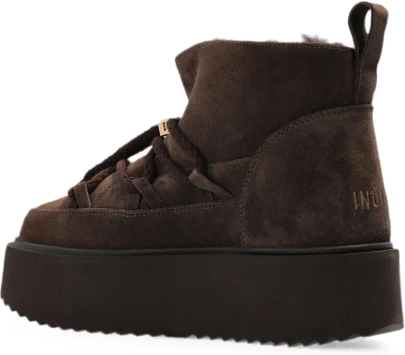 Inuikii Classic Low snowboots met plateauzool Bruin