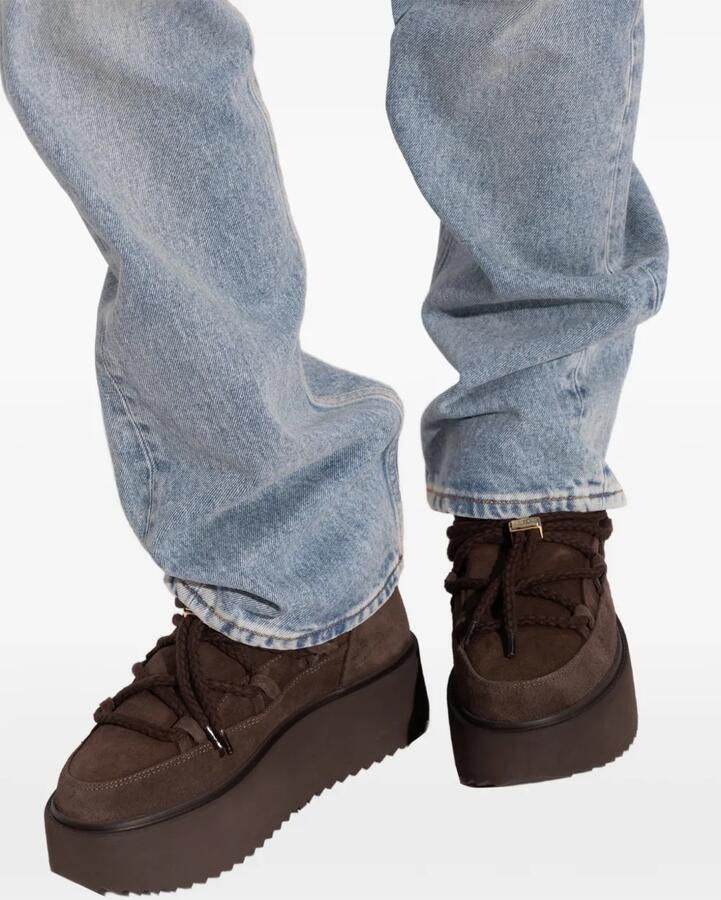 Inuikii Classic Low snowboots met plateauzool Bruin - Foto 2