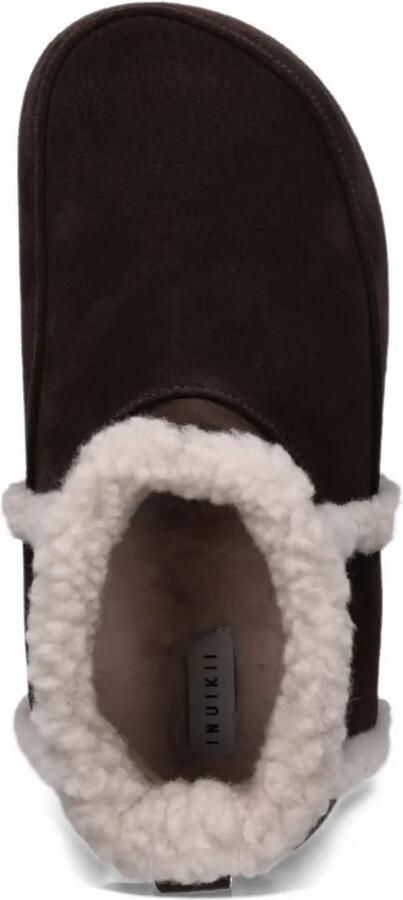 Inuikii Cozy shearling-trim suede ankle boots Bruin - Foto 4