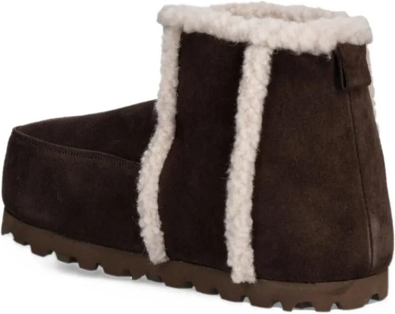 Inuikii Cozy shearling-trim suede ankle boots Bruin - Foto 2