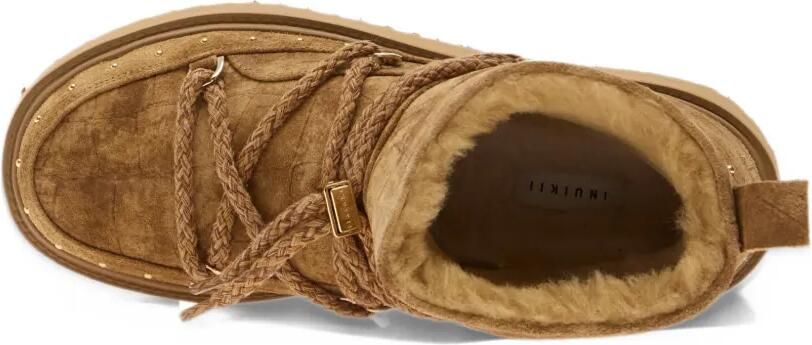 Inuikii Croco platform ankle boots Bruin - Foto 4