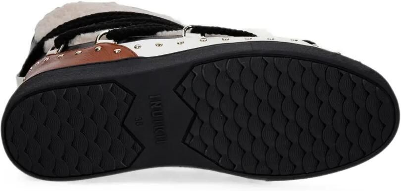 Inuikii Curly Rock enkellaarzen met studs Beige - Foto 5
