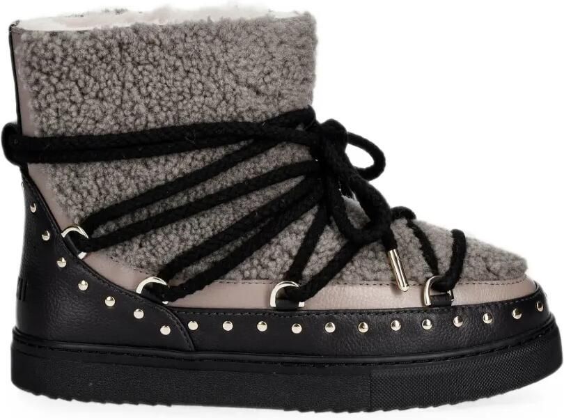 Inuikii Curly Rock enkellaarzen met studs Grijs