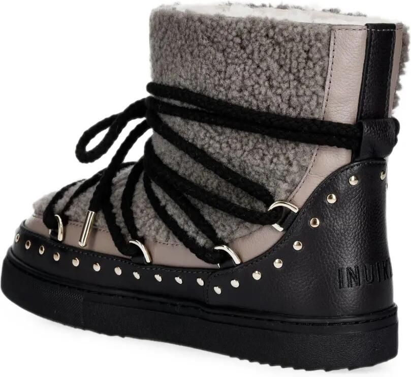 Inuikii Curly Rock enkellaarzen met studs Grijs - Foto 2