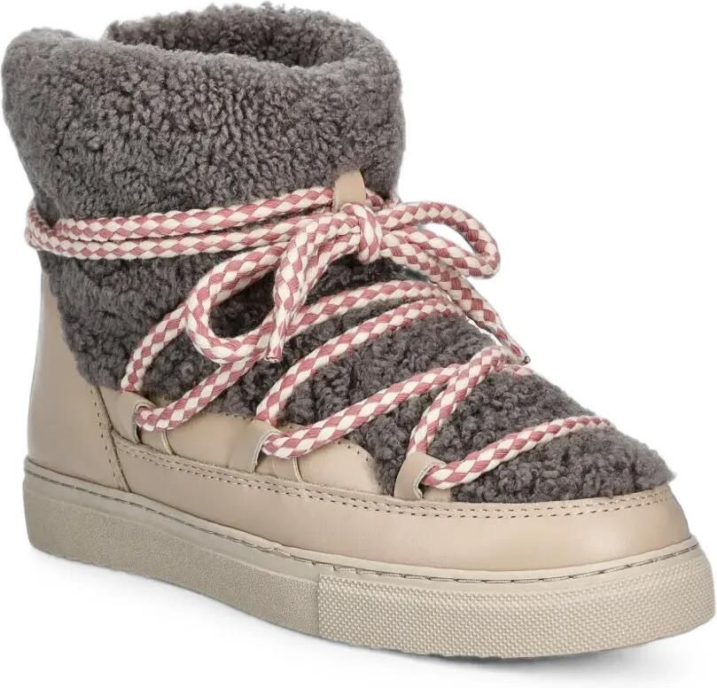 Inuikii Curly veterlaarzen met lammy afwerking Beige - Foto 5