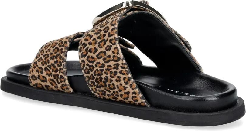Inuikii Dreamer Buckle sandalen met luipaardprint Bruin - Foto 2
