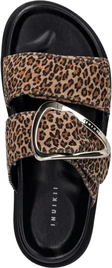 Inuikii Dreamer Buckle sandalen met luipaardprint Bruin - Foto 4