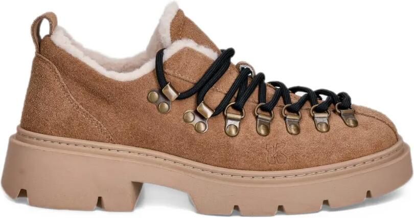 Inuikii Echo Low shearling-lined suede sneakers Bruin