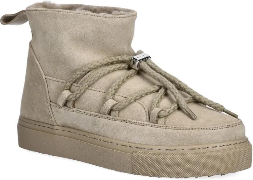 Inuikii Enkellaarzen met veters Beige - Foto 2