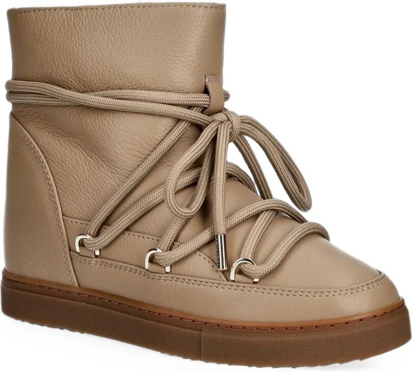 Inuikii Enkellaarzen met veters Beige - Foto 3