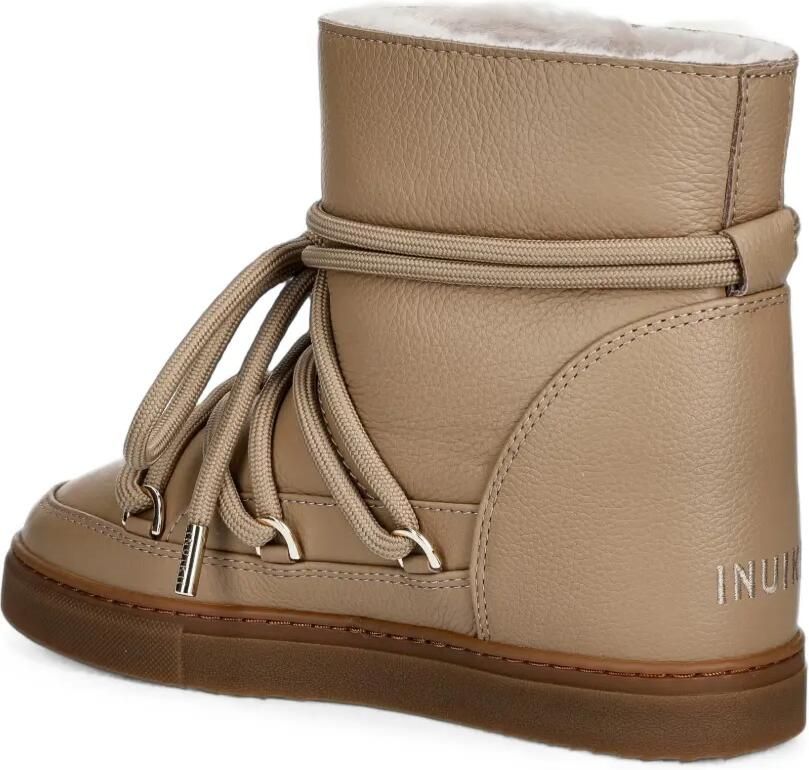 Inuikii Enkellaarzen met veters Beige - Foto 2