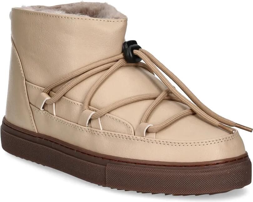 Inuikii Enkellaarzen met veters Beige - Foto 3