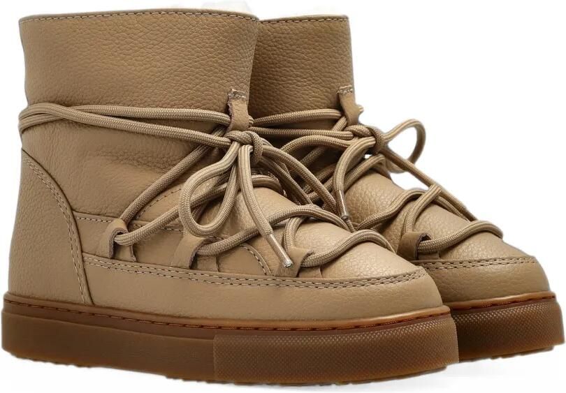 Inuikii Full Leather lace-up boots Beige