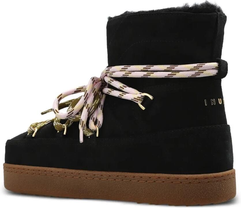 Inuikii Gewatteerde suède snowboots Zwart - Foto 3