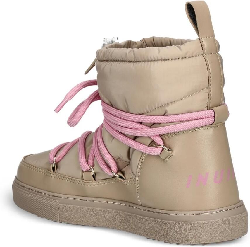 Inuikii Gewatteerde veterlaarzen Beige - Foto 2