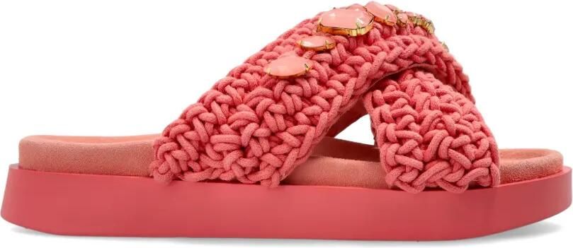 Inuikii Geweven verfraaide sneakers Roze