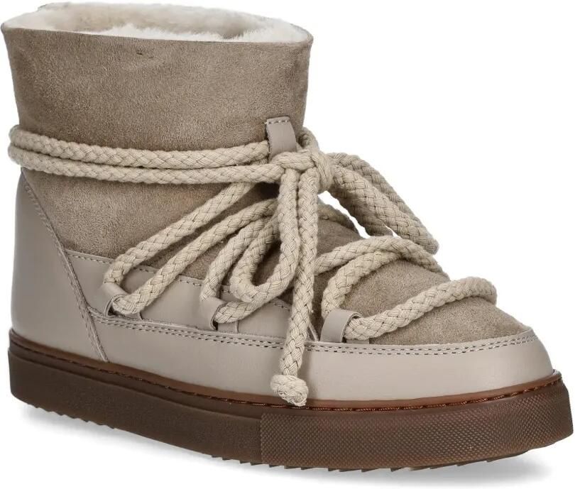 Inuikii Laarzen met afwerking van lamswol en touw Beige