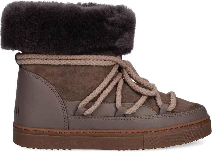 Inuikii Laarzen met fleece afwerking Bruin