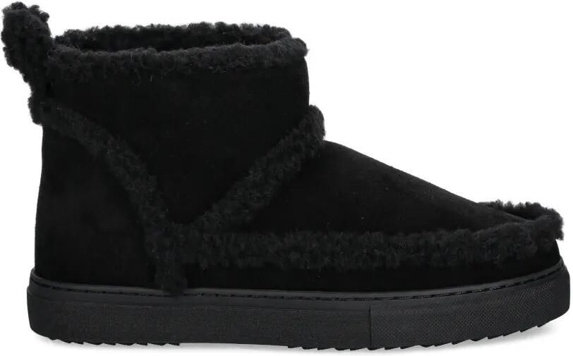Inuikii Laarzen met fleece afwerking Zwart