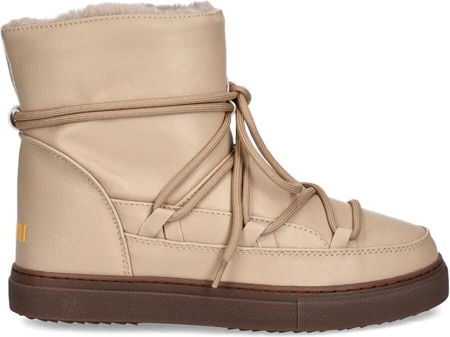 Inuikii Laarzen met geborduurd logo Beige