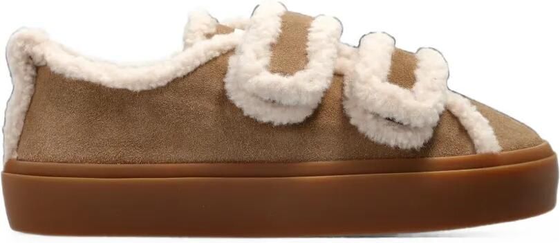 Inuikii Lammy low-top sneakers met klittenband Bruin