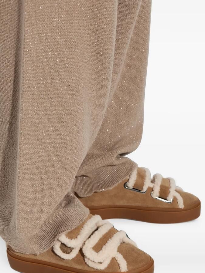Inuikii Lammy low-top sneakers met klittenband Bruin - Foto 2