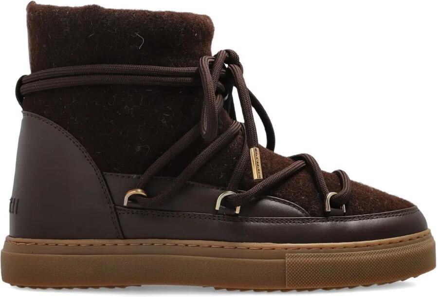 Inuikii Lammy pumps met veters Bruin