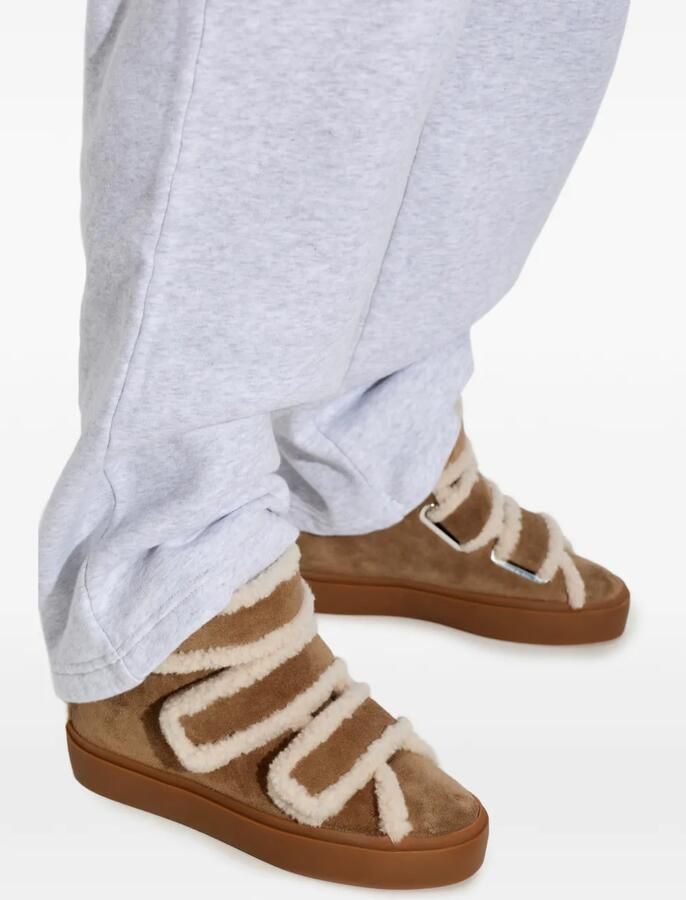 Inuikii Lammy sneakers met klittenband en sleehak Bruin - Foto 2