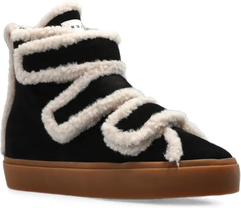 Inuikii Lammy sneakers met klittenband en sleehak Zwart - Foto 3
