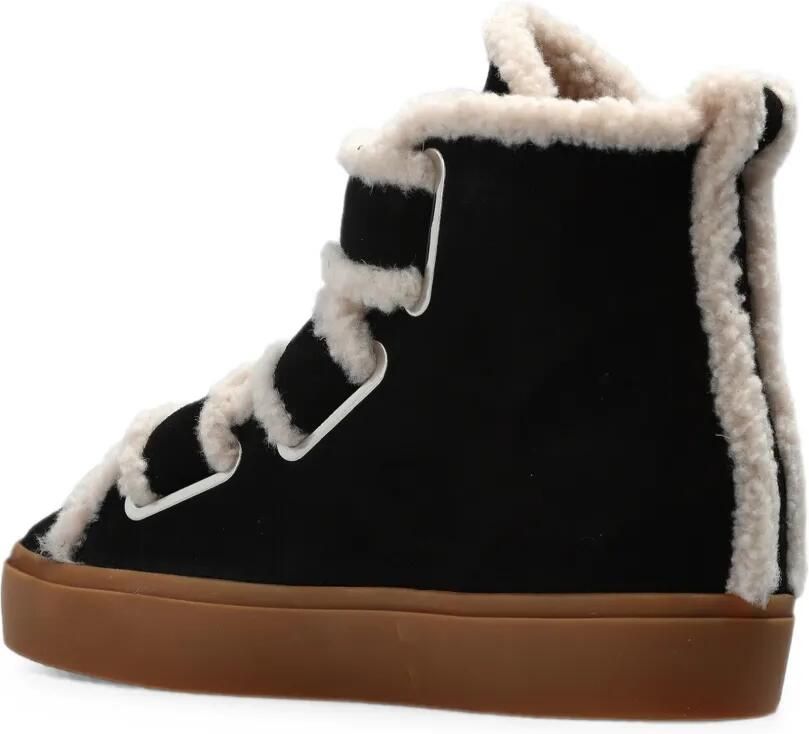 Inuikii Lammy sneakers met klittenband en sleehak Zwart - Foto 2