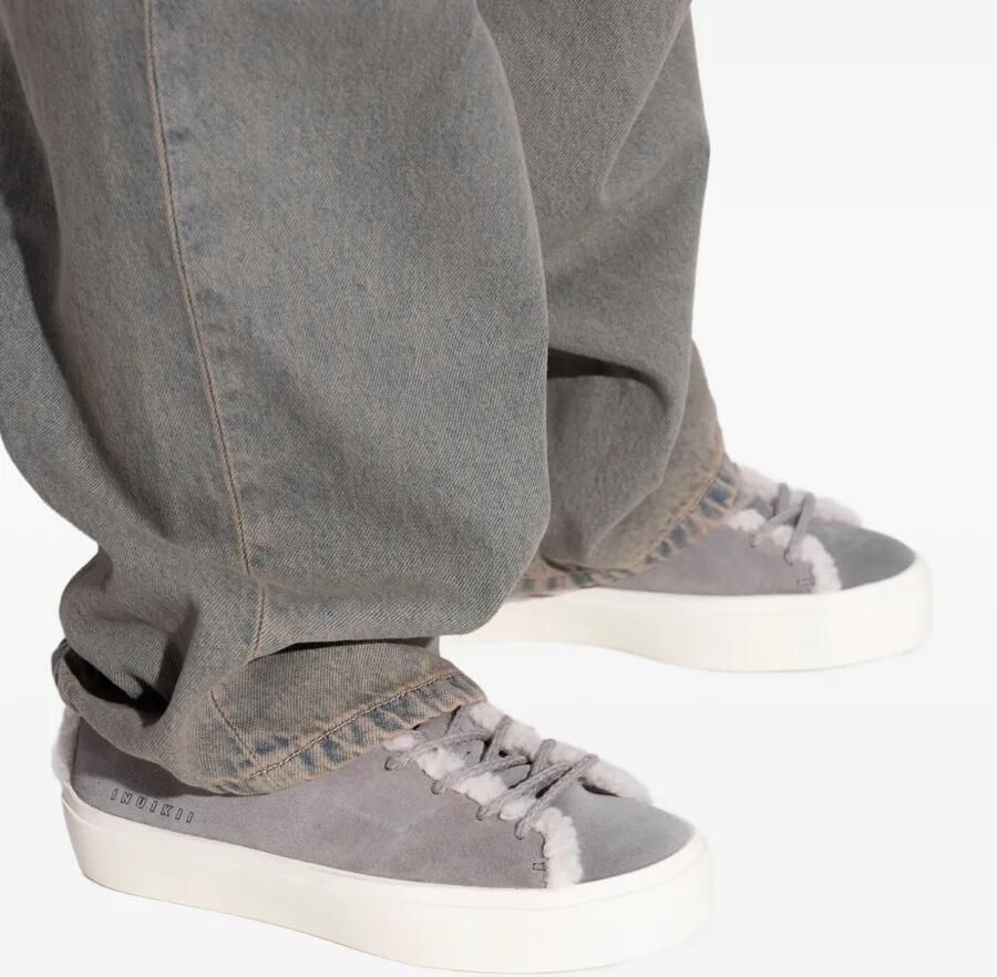 Inuikii Lammy sneakers van suède leer Grijs - Foto 2