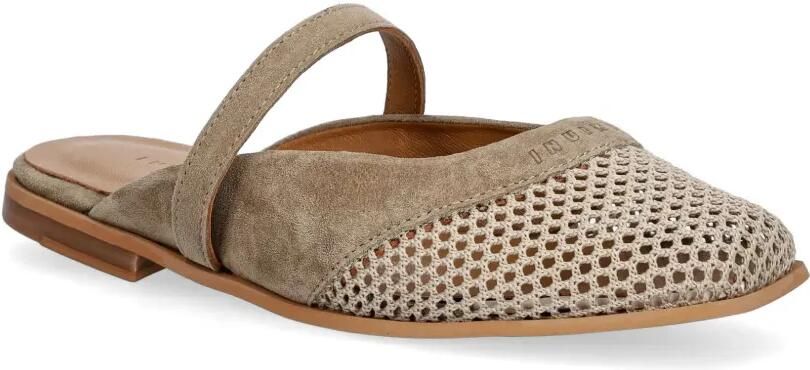Inuikii Lazy NY muiltjes met gehaakt detail Beige - Foto 4