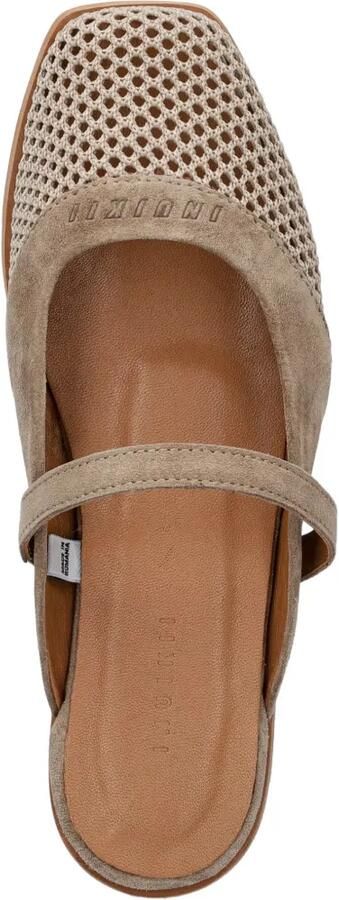 Inuikii Lazy NY muiltjes met gehaakt detail Beige - Foto 3