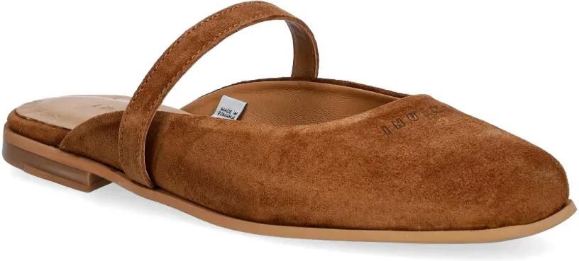 Inuikii Lazy NY suède slip-on ballerina's Bruin - Foto 3