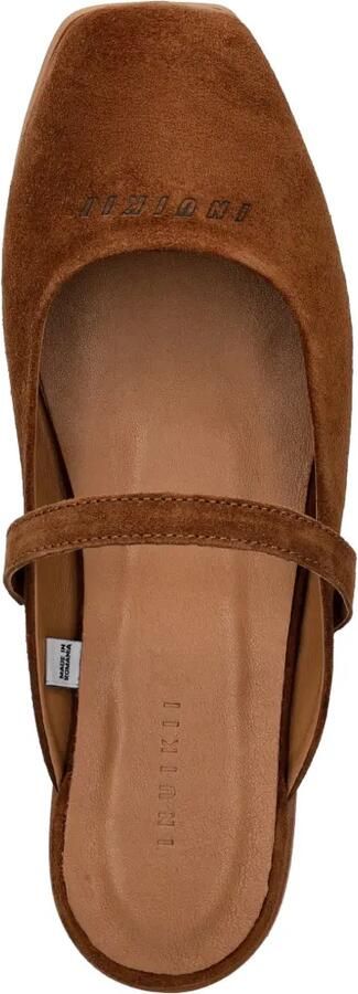 Inuikii Lazy NY suède slip-on ballerina's Bruin - Foto 4