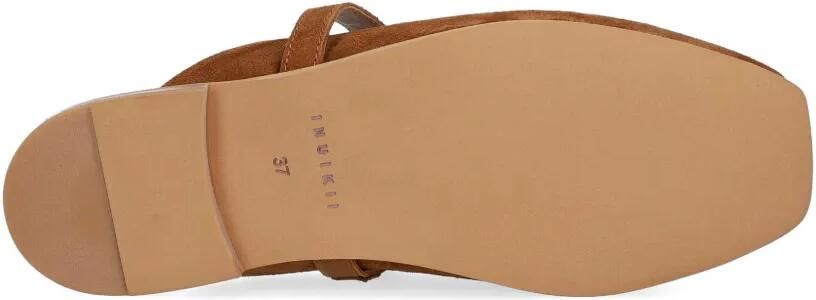 Inuikii Lazy NY suède slip-on ballerina's Bruin - Foto 5