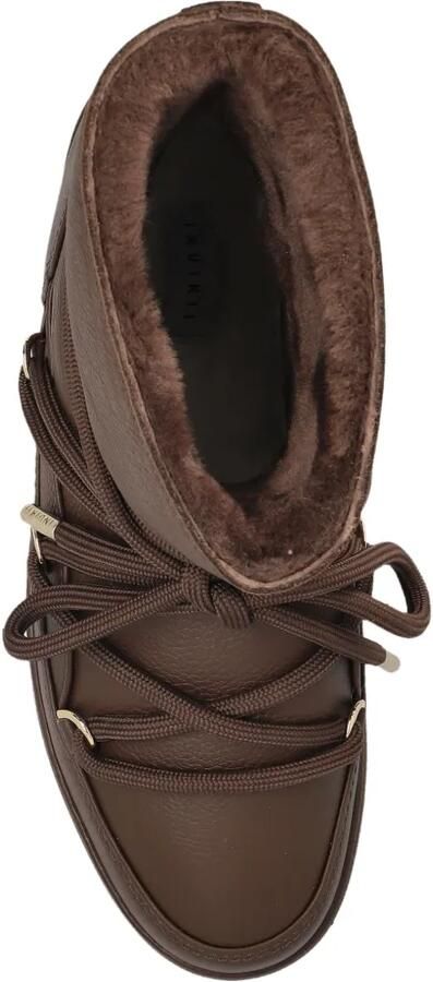 Inuikii Leren snowboots met veters Bruin - Foto 4